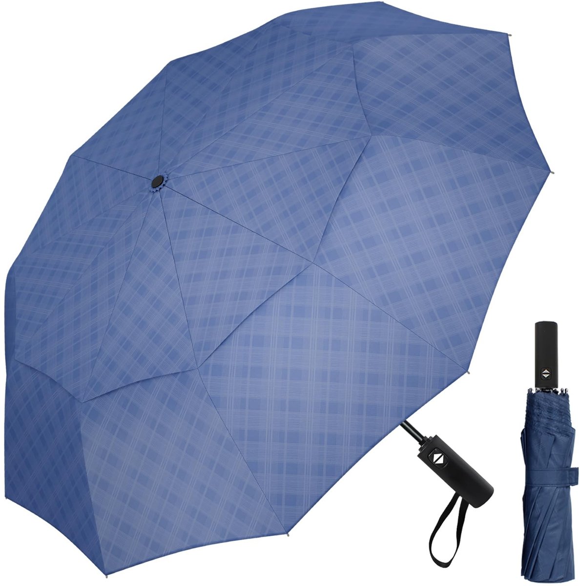 Omgoods - 100 cm Grote Golfparasol met Automatische Open/Sluitfunctie