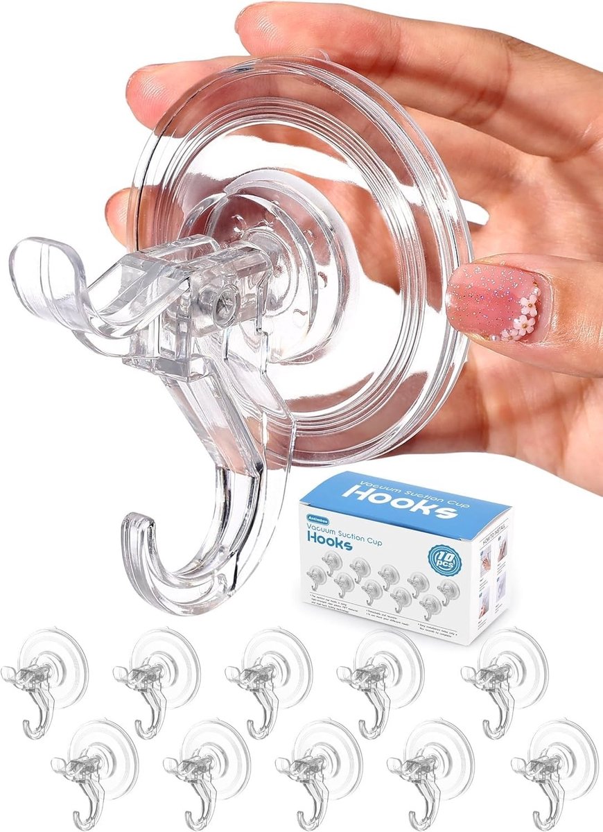 Omgoods - Zuignap Haken Set - 10 Herbruikbare Haken