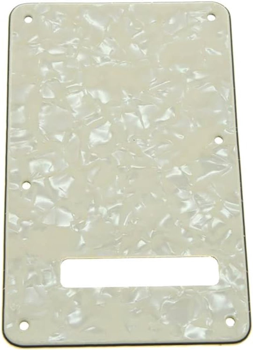 ST/Strat Stijl Standaard Gitaar Achterplaat ST Tremolo Trem Cover voor USA Strat/Stratocaster Aged Pearl