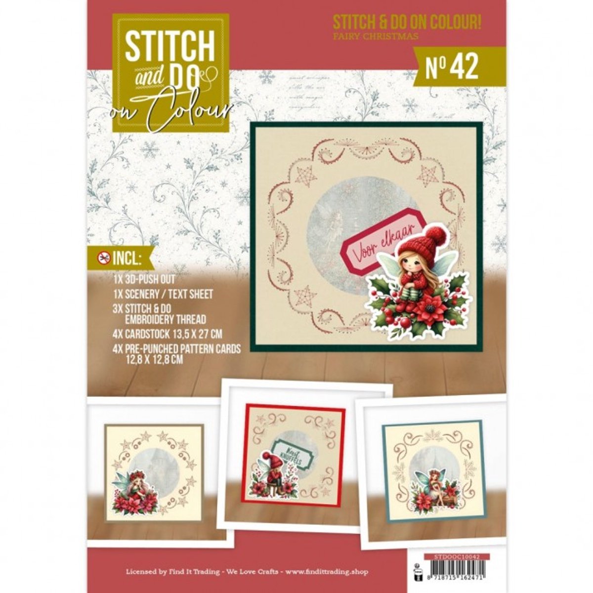 Stitch and do on Colour 42 - Fairy Christmas - Boek met Met borduurwerk - Gratis verzonden - STDOOC10042