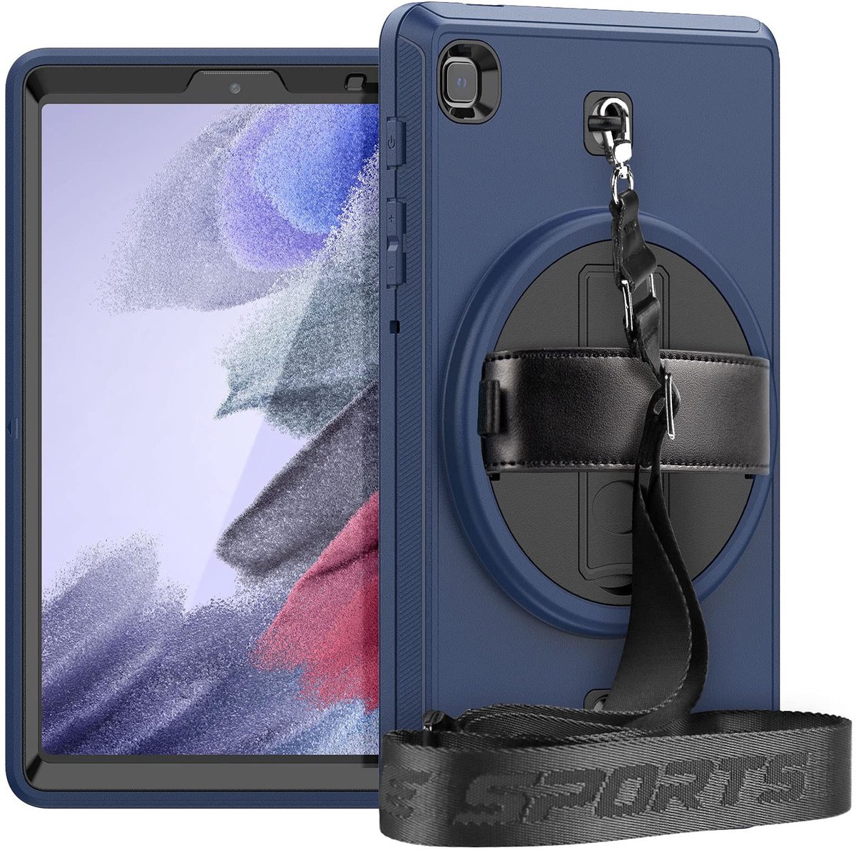 Omgoods - Beschermende Case voor Samsung Tab A7 Lite 2021 - Standfunctie en Schermbeschermer