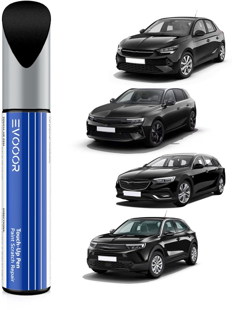 Omgoods - Graphite Black Car Paint Retouching voor Opel - Snelle en Eenvoudige Reparatieoplossing