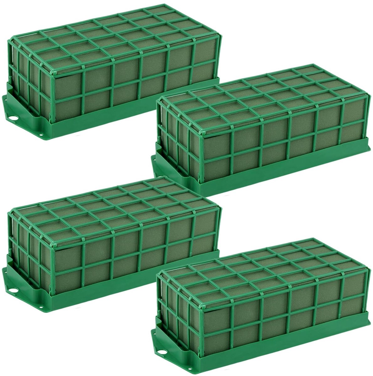 Omgoods - Set van 4 Bloem Foam Cages - Rectangular Grid voor Bruiloften en Decoratie