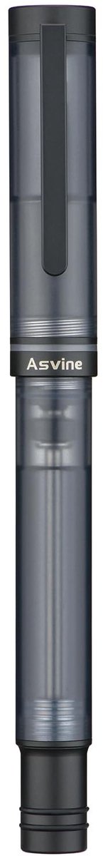 Omgoods - V200 Titanium Vulpen met Vacuüm Navulling, Matte Zwart, Fijne Punt