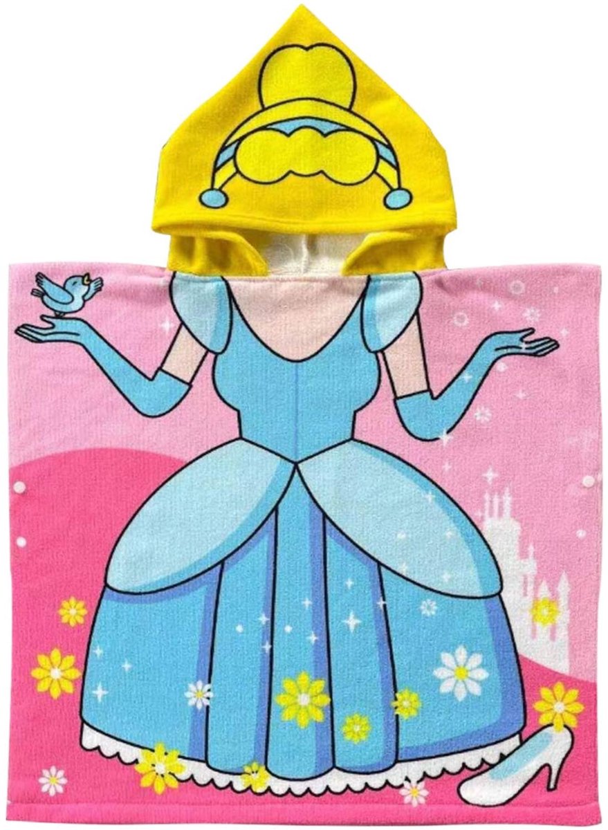 Omgoods - Kinderhanddoek met Kap - Sneldrogende Cartoon Badcape