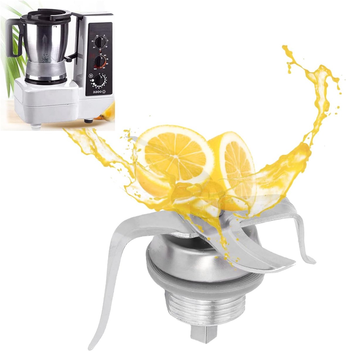 Blenderblad Vervanging van Roestvrijstalen Juicerbladen van Voedingskwaliteit voor Thermomix 3300