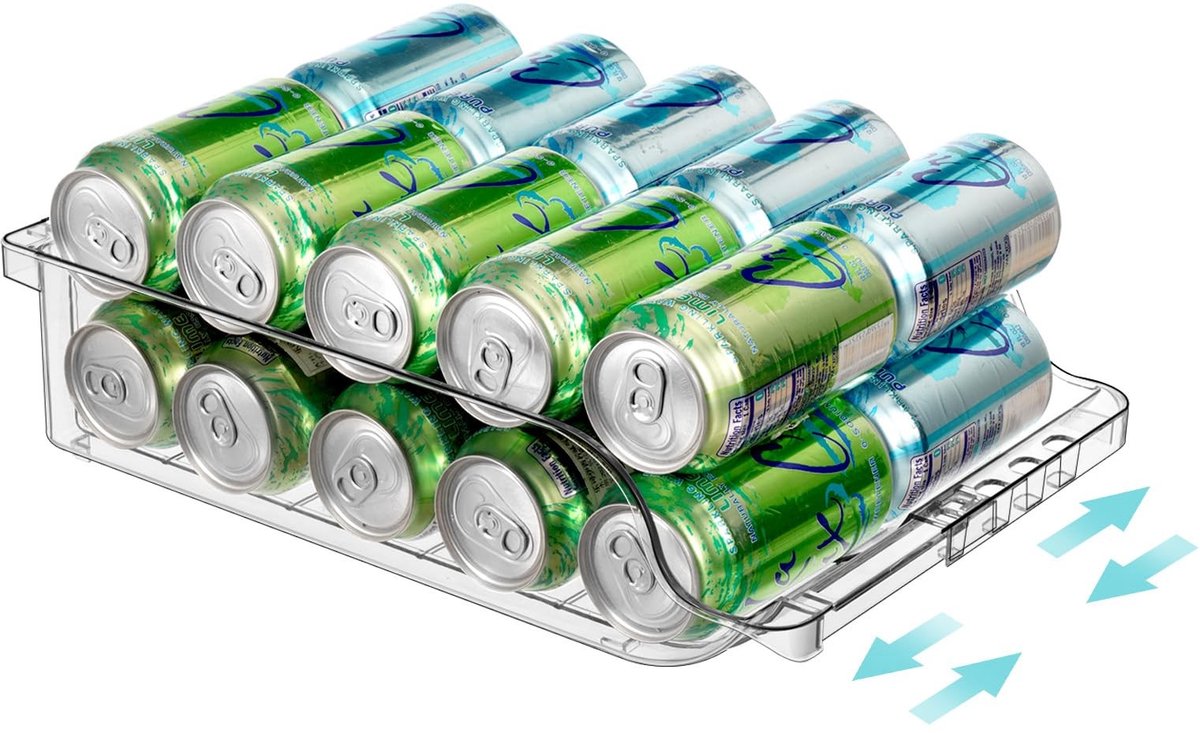 Omgoods - Aanpasbare Organizer voor Frisdrankblikken - Uitbreidbaar en Ruimtebesparend