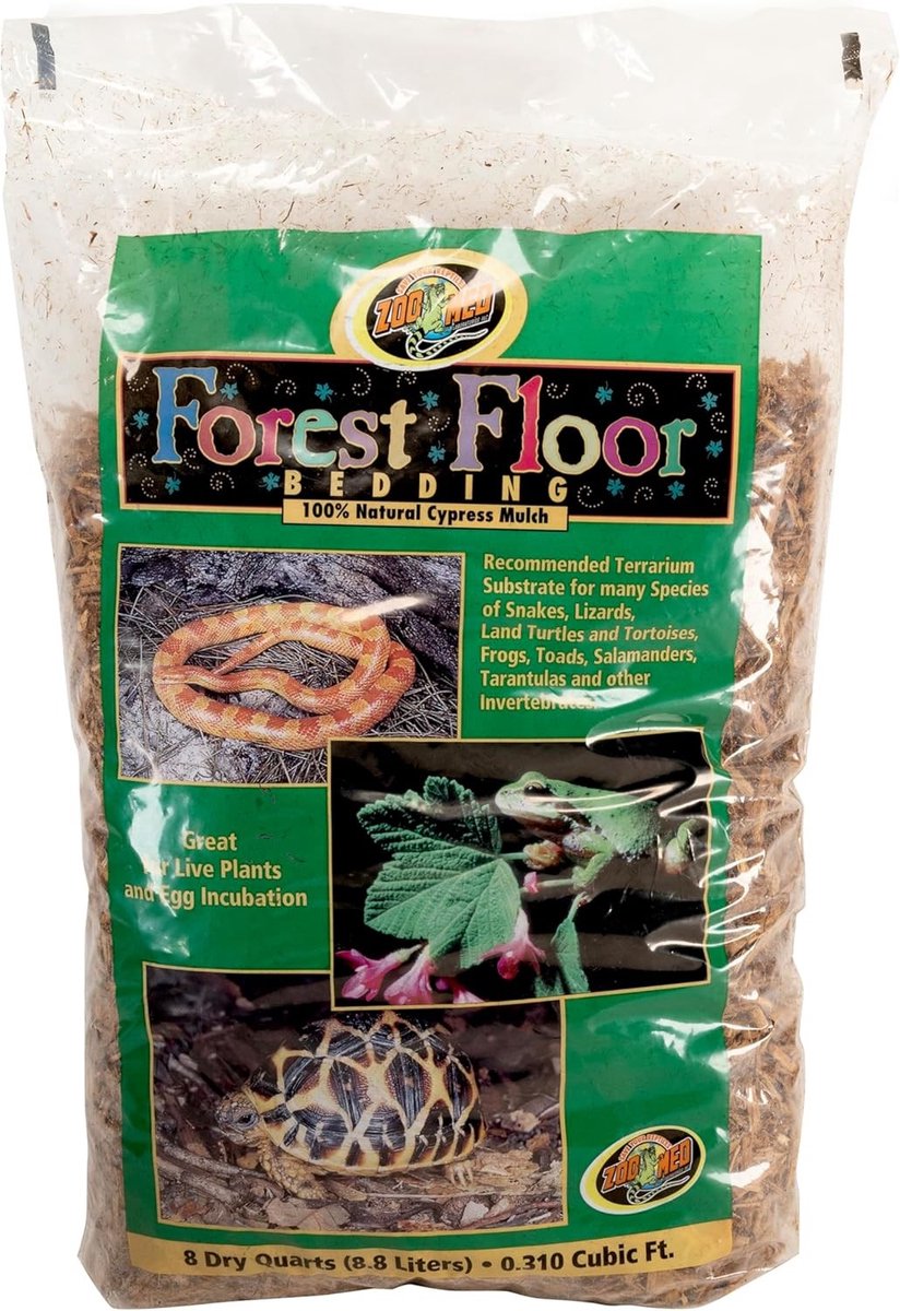 Vloerbedekking voor Terrarium - Natuurlijke Cypress Mulch - Vochtregulerend - Ideaal voor Reptielen - 8,8 Liter