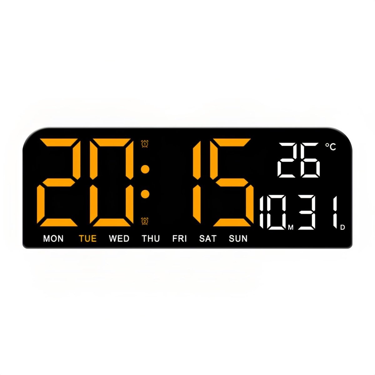 Omgoods - Digitale Wandklok met Countdown en Alarms - Modern