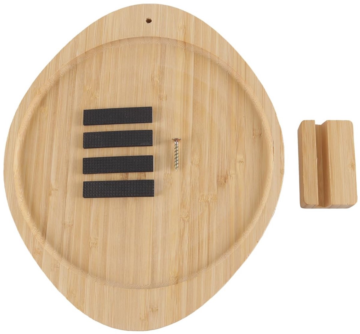 Omgoods - Alide Houten Armleuning Tafel met 360° Draaibare Houder