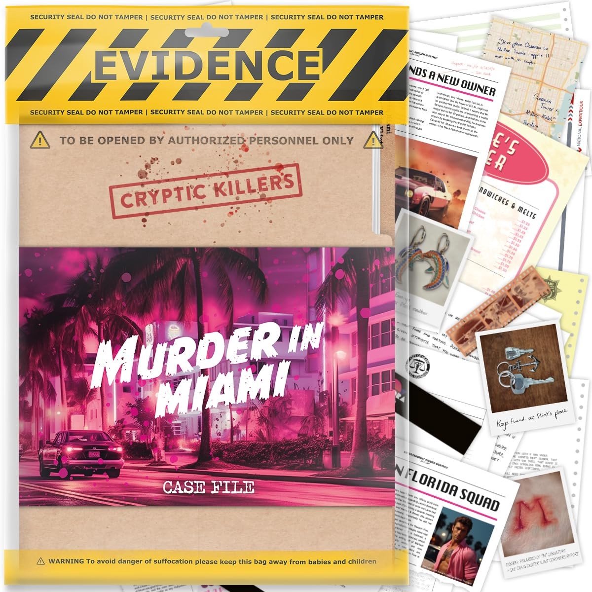 Omgoods - Onopgeloste Moord Mysterie Spel - Koude Zaken Onderzoek - 'Moord in Miami'