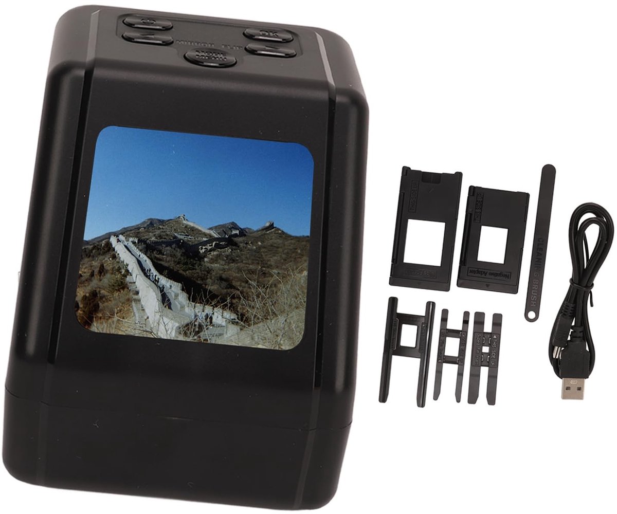 Omgoods- Filmscanner 22 MP JPG - Digitale Fotonegatieve Scanner - Scansnelheid 1 seconde - CMOS-sensor - 2 Inch Scherm - LED-achtergrondverlichting - Negatiefscanner