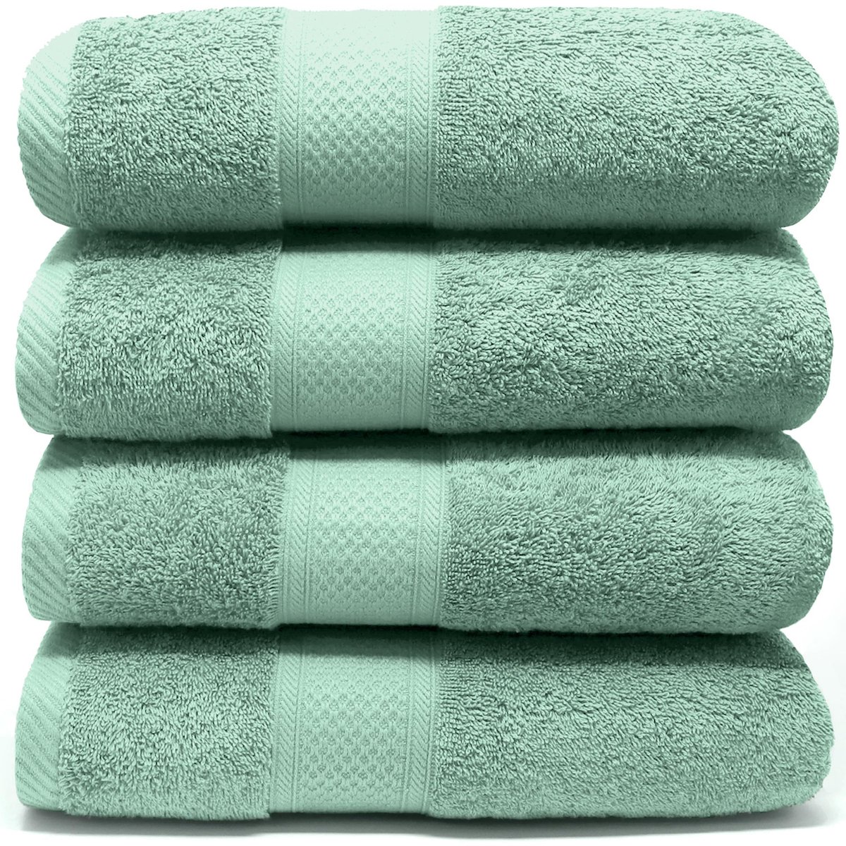 Omgoods - Set van 4 Premium Katoenen Handdoeken 50 x 90 cm