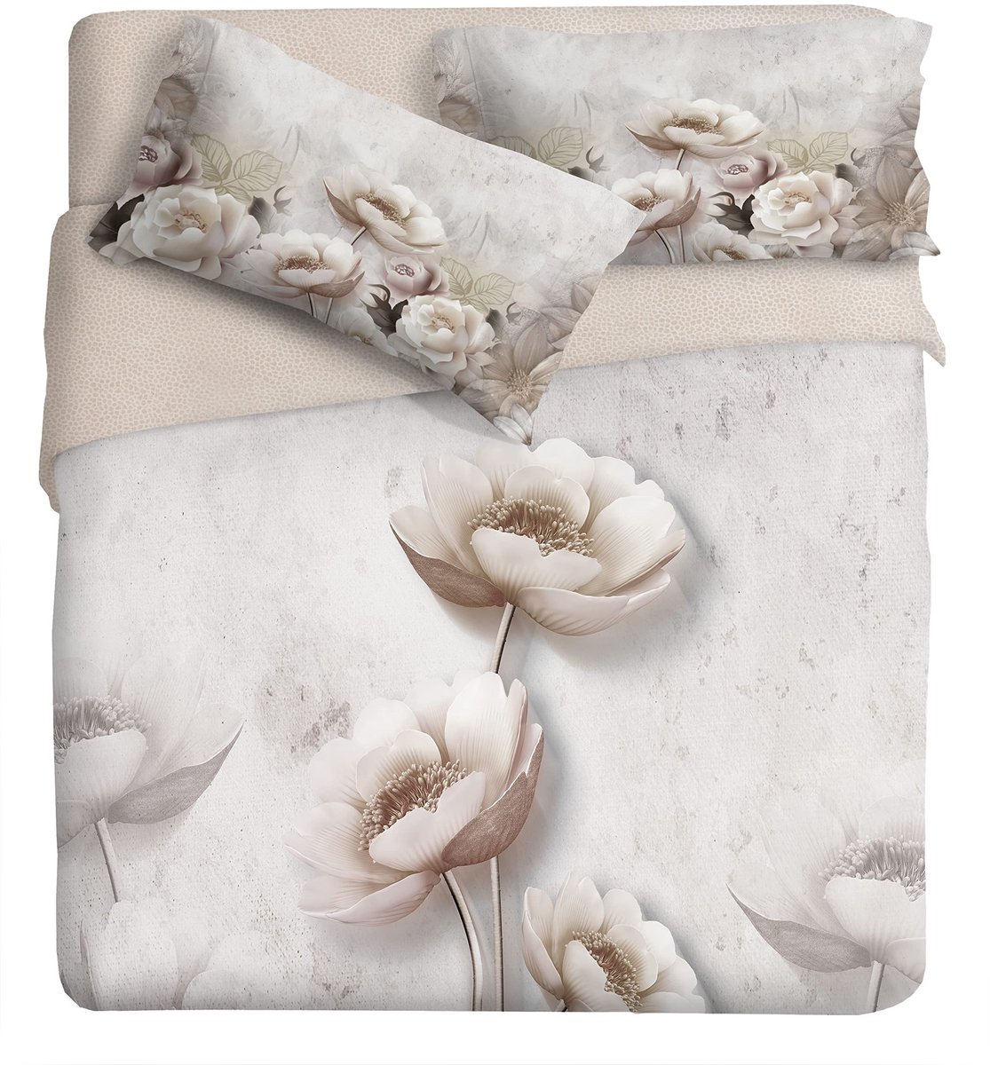 Omgoods - Fotodekbedovertrek Set Gardenia 255 x 200 cm