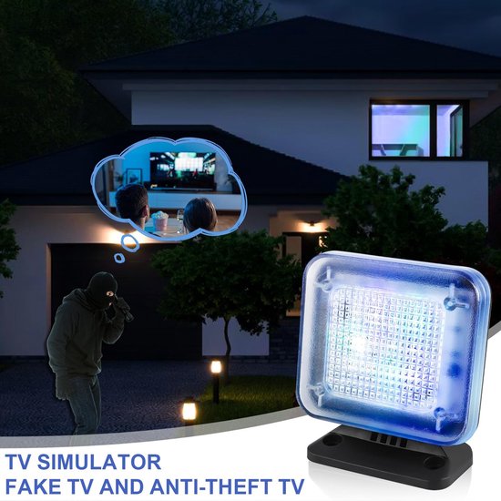 Omgoods - Led-tv-simulator - Lichtsimulatie - Inbraakbeveiliging - Compact formaat - Thuisbeveiliging - Ideaal voor woonkamer en slaapkamer van omgoods — afbeelding 3