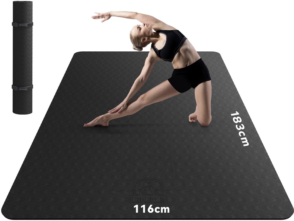 Omgoods - Grote Yoga Mat Antislip Duurzaam voor Thuis Training