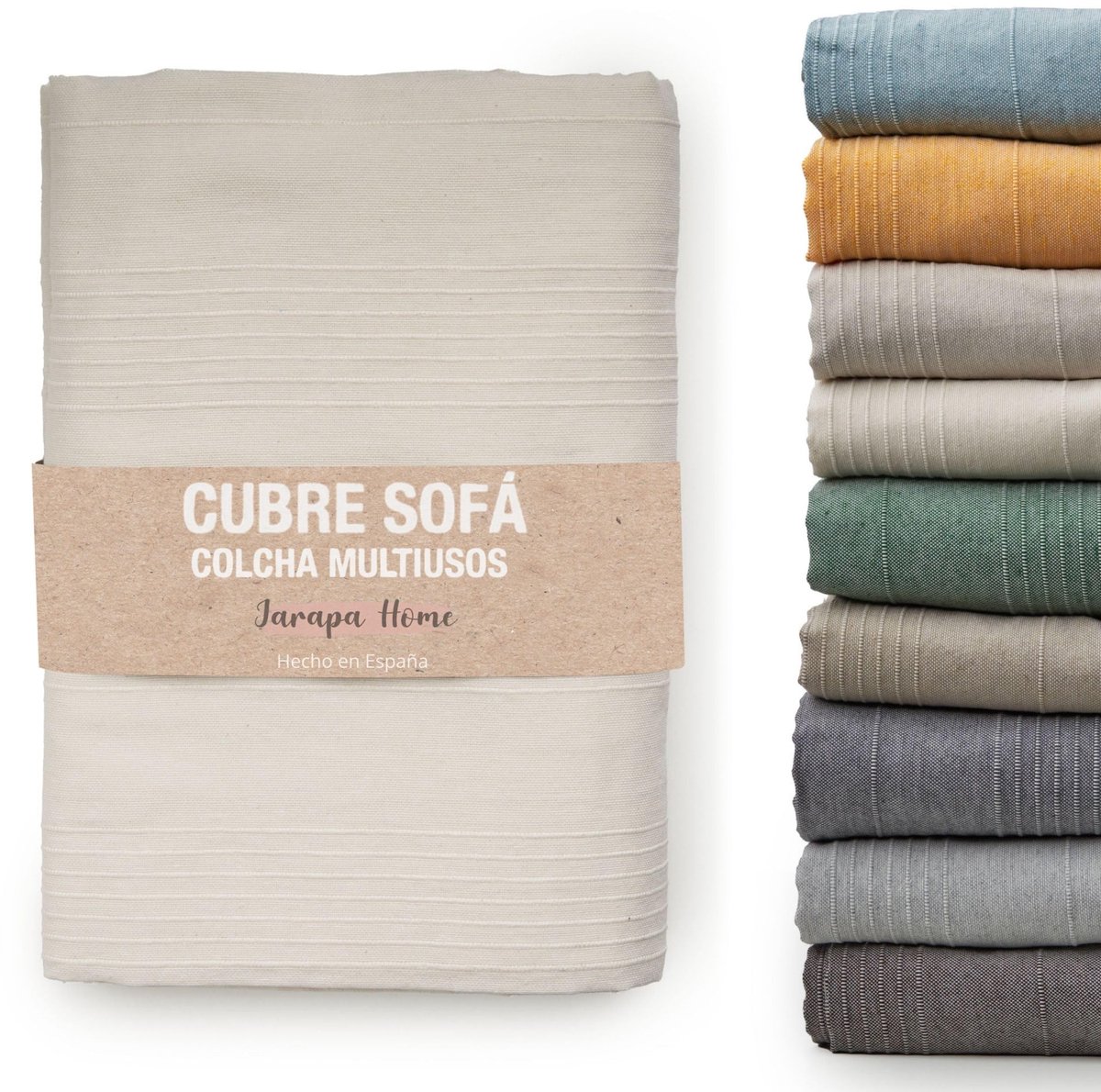 Omgoods - Multifunctionele Witte Bedsprei - Duurzaam en Hoogwaardige Sofa Dekbed