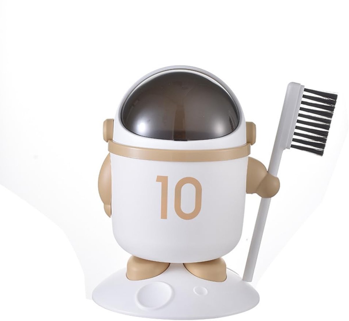 Omgoods - Cartoon Astronaut Desktop Prullenbak met Deksel - Voor Kinderen en Kantoor