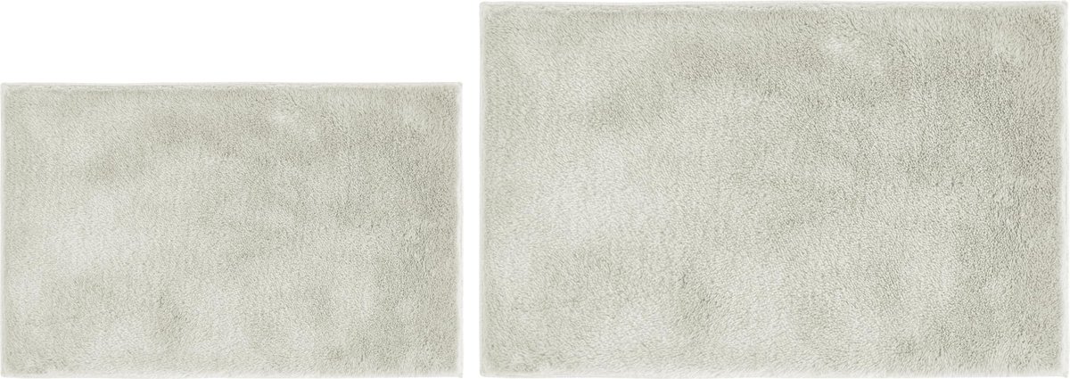 Omgoods - Set van 2 Badmatten - Antislip en Wasbaar (Beige, 40x60cm + 50x80cm)