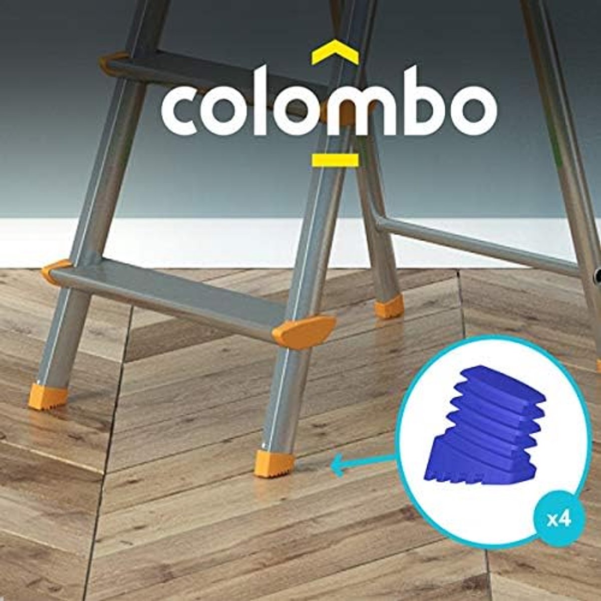 Ladderset, verschillende kleuren, 4 stuks