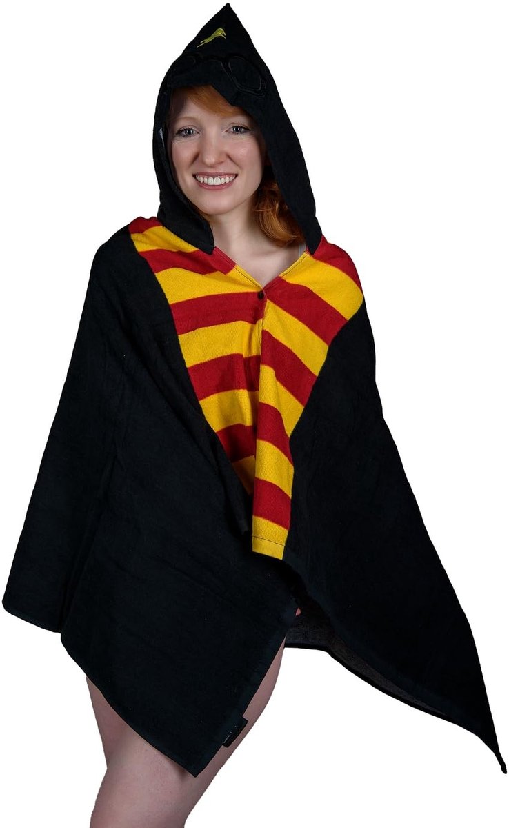 Omgoods - Harry Potter Hogwarts Badcape met Kap - 70 x 140 cm