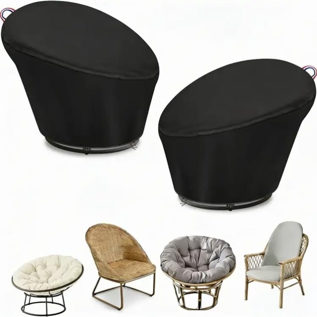 Omgoods - Waterdichte Papasan Stoelcover voor Tuinmeubels