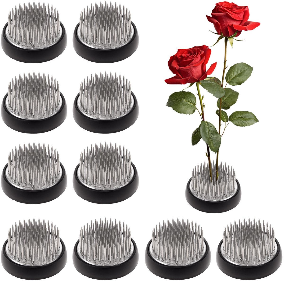 Omgoods - 10Pcs Flower Frogs Kenzan - Voor Bloemstukken en Tafeldecoraties