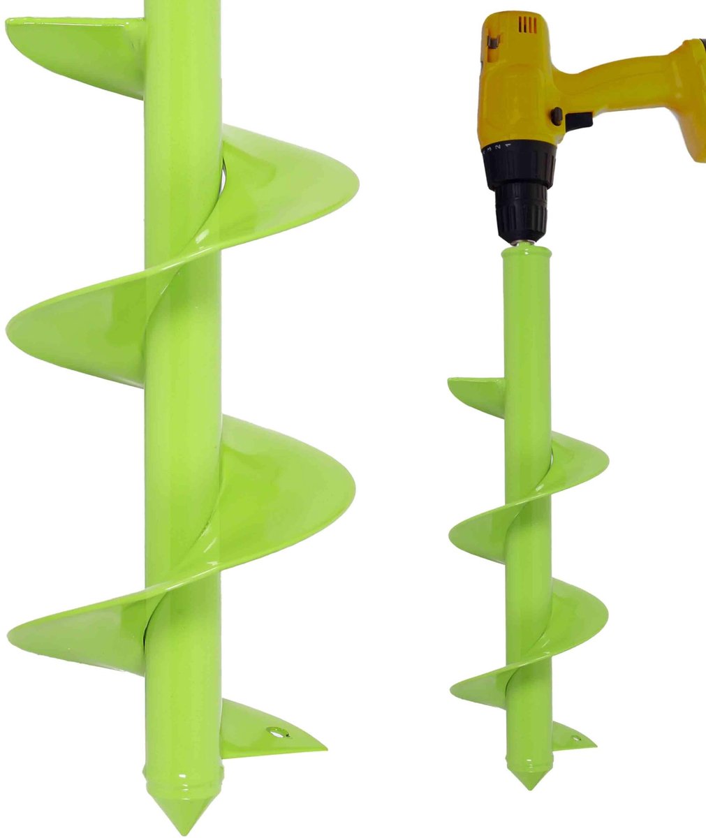 Omgoods - Aarde Boor voor Tuinmachine - Heavy Duty Boor voor Bloembollen en Kleine Bomen