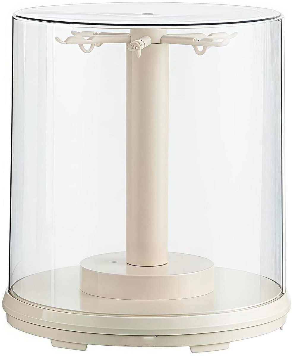 Omgoods- Acrylvitrine 360 Graden Draaibaar - Transparante Displaybox - Antislipfunctie - Stapelbaar - Hoogwaardige Materialen - Voor Verzamelhangers (23 x 24 cm) - Displaydoos