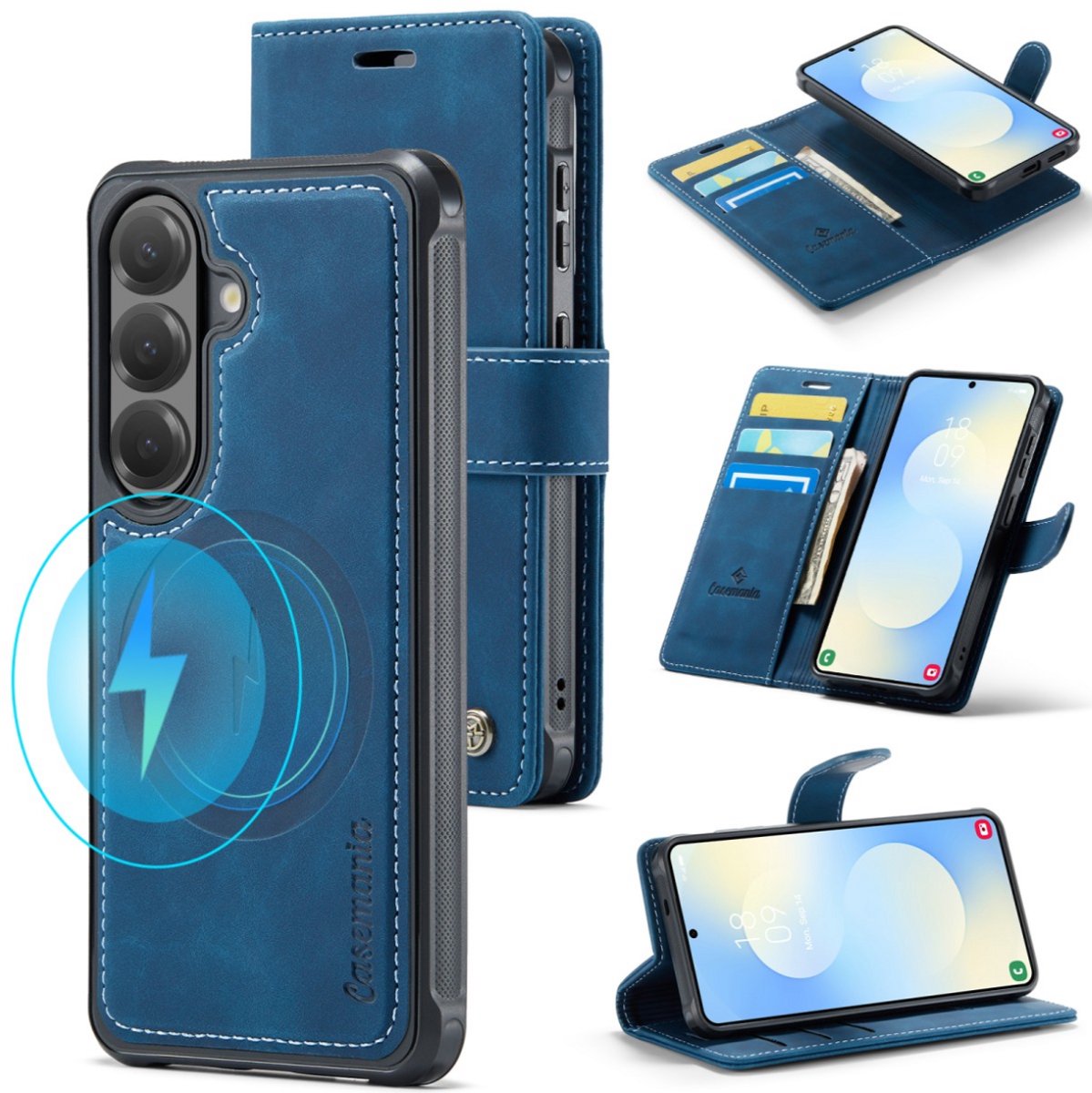 Casemania - Samsung A27 - 2-in-1 Magnetic - MagSafe Case - DonkerBlauw