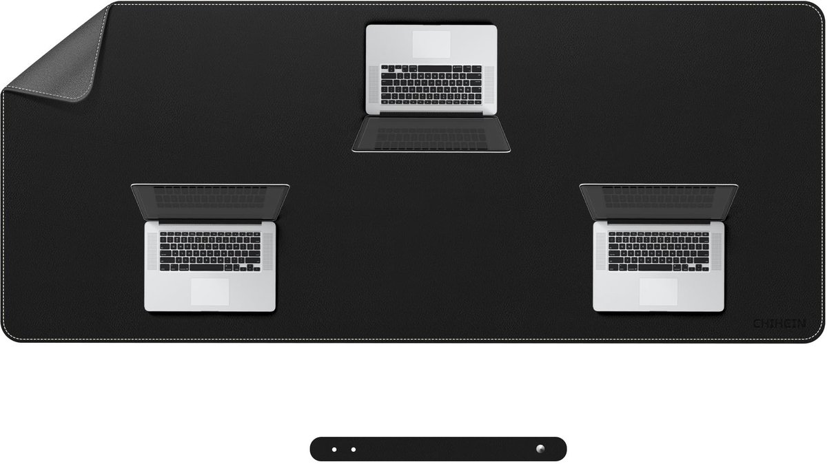 Omgoods - Grote PU Leren Bureau Onderlegger - 63 x 27.6 Inch