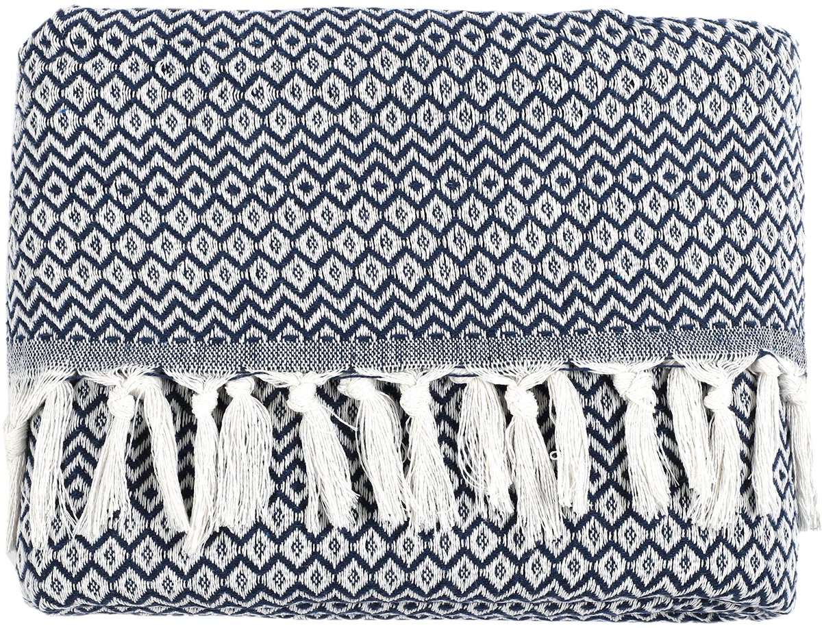 Omgoods - Bedsprei voor Eenpersoonsbed, Petrol Blauw, 150 x 200 cm
