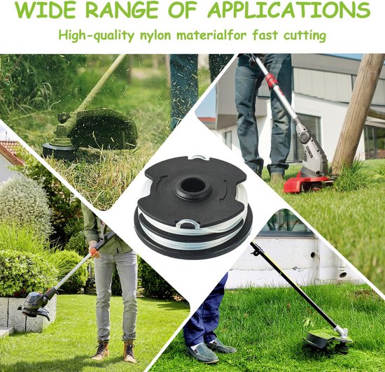 Reservedraadspoel voor LIDL Parkside grastrimmer PRT 550 A1, A3; PRTA 20-Li A1, B2, C3 reservespoel (3 reservespoelen voor trimmer + 1 spoeldeksel) — afbeelding 4