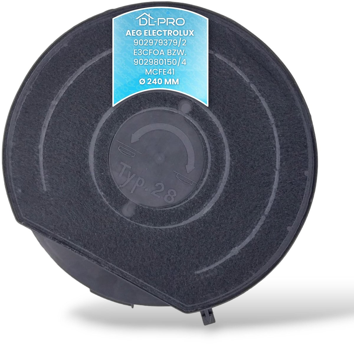 Omgoods - Actieve Koolfilter 240mm Ø voor Diverse Extractorkappen