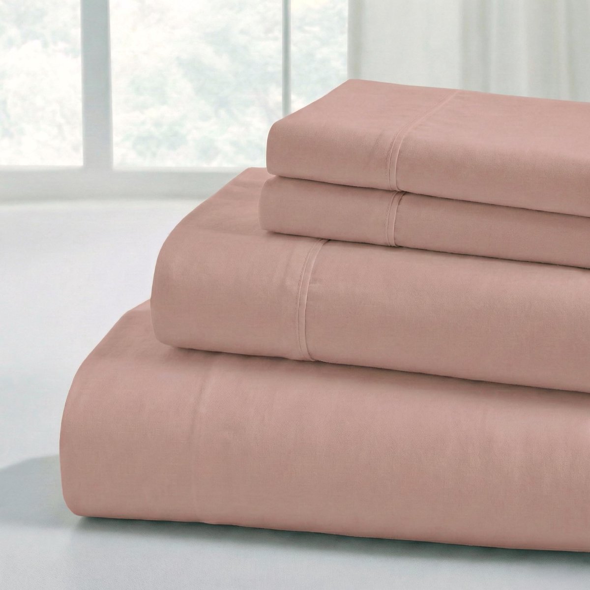 Omgoods - Luxe Microfiber Beddengoed Set - Roze King Size