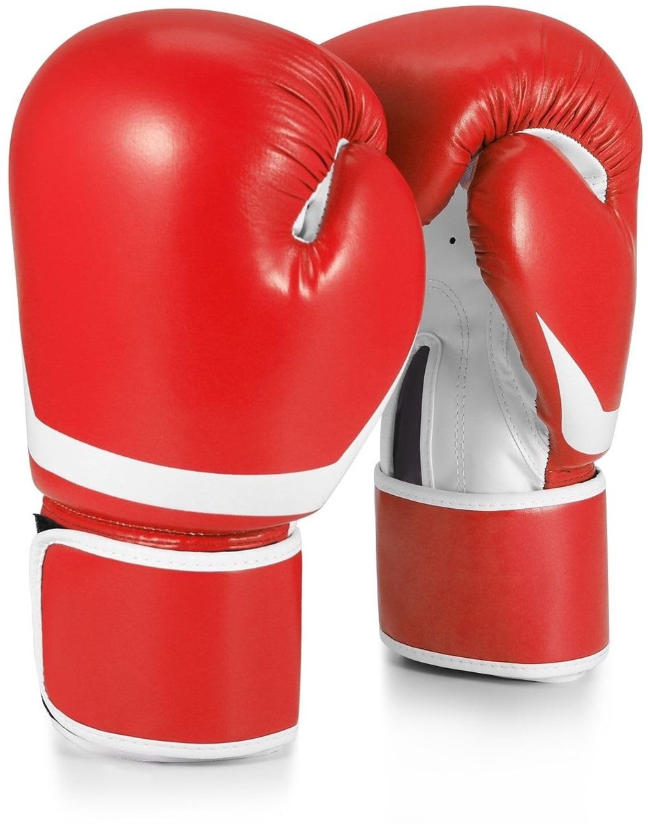 Omgoods - 10oz Boxing Training Gloves - Rood - Ideaal voor Boksen en Muay Thai