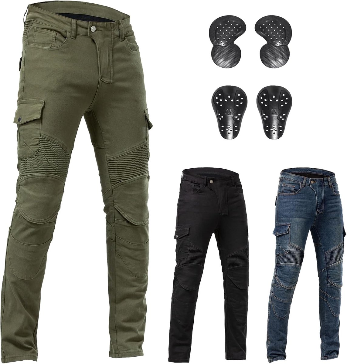 gewapende motorbroek: motorcrossjeans voor motorfietsen en crossmotoren met stijlvol ontwerp