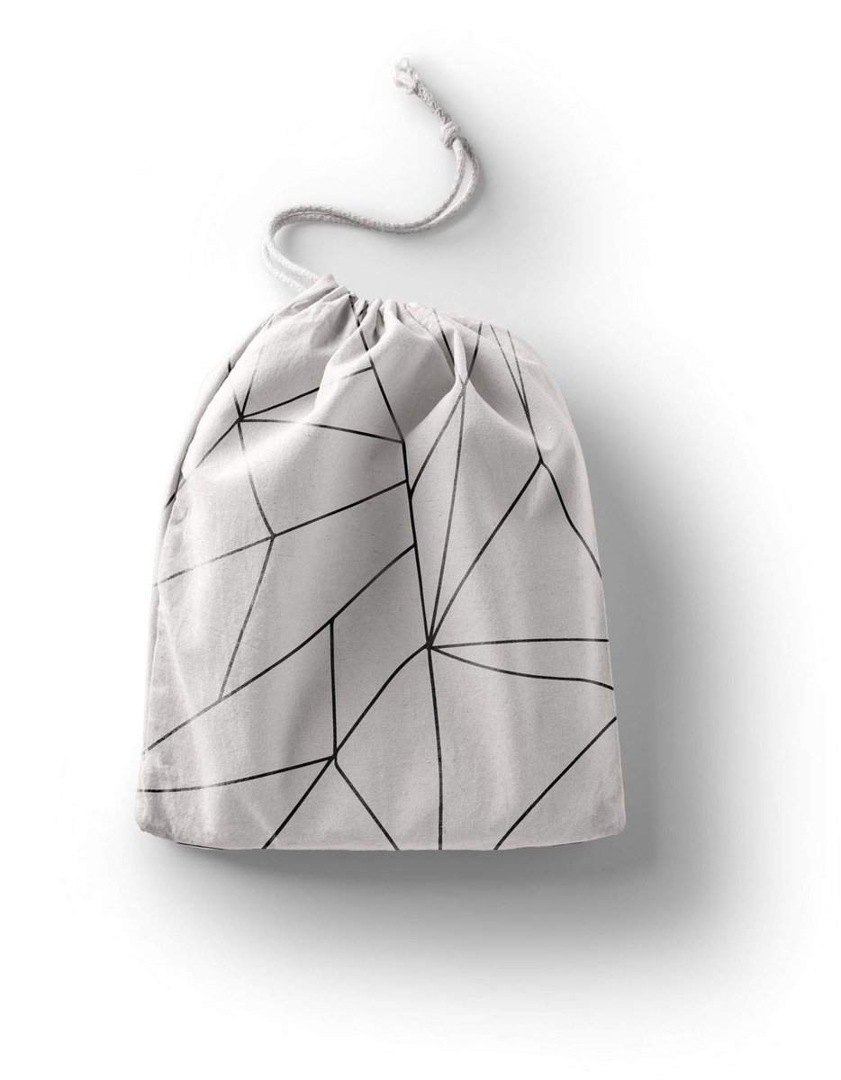 Omgoods - Herbruikbare Katoenen Tas met Trekkoord in Multicolor