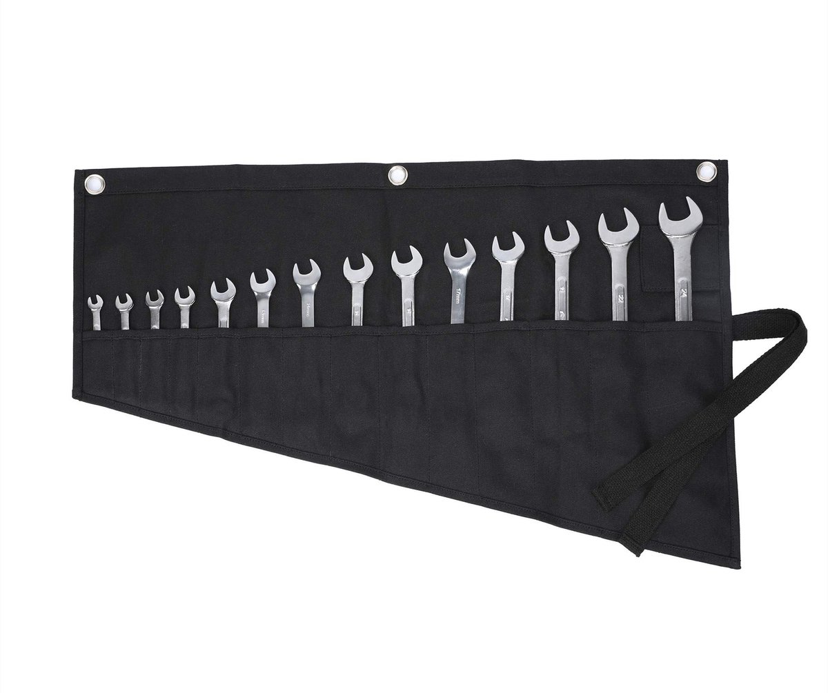 Omgoods - Waxed Canvas Gereedschapsrol voor Sleutels en Gereedschap