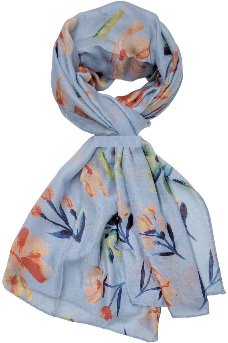 Omgoods - Dames Sjaal met Bloemenprint - Ideaal voor Lente en Zomer