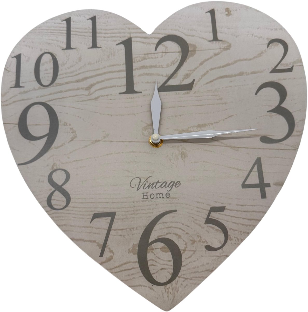 Omgoods - Houten Wandklok met Gegraveerde Boom van Leven - 30 cm