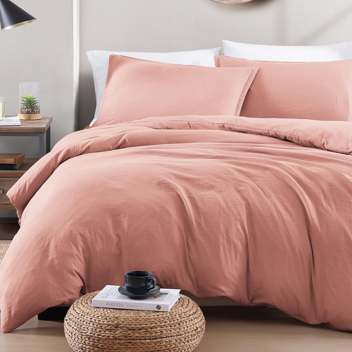 Omgoods - Cozy 4-delige Microfiber Bedlinnen Set voor Koningsbed