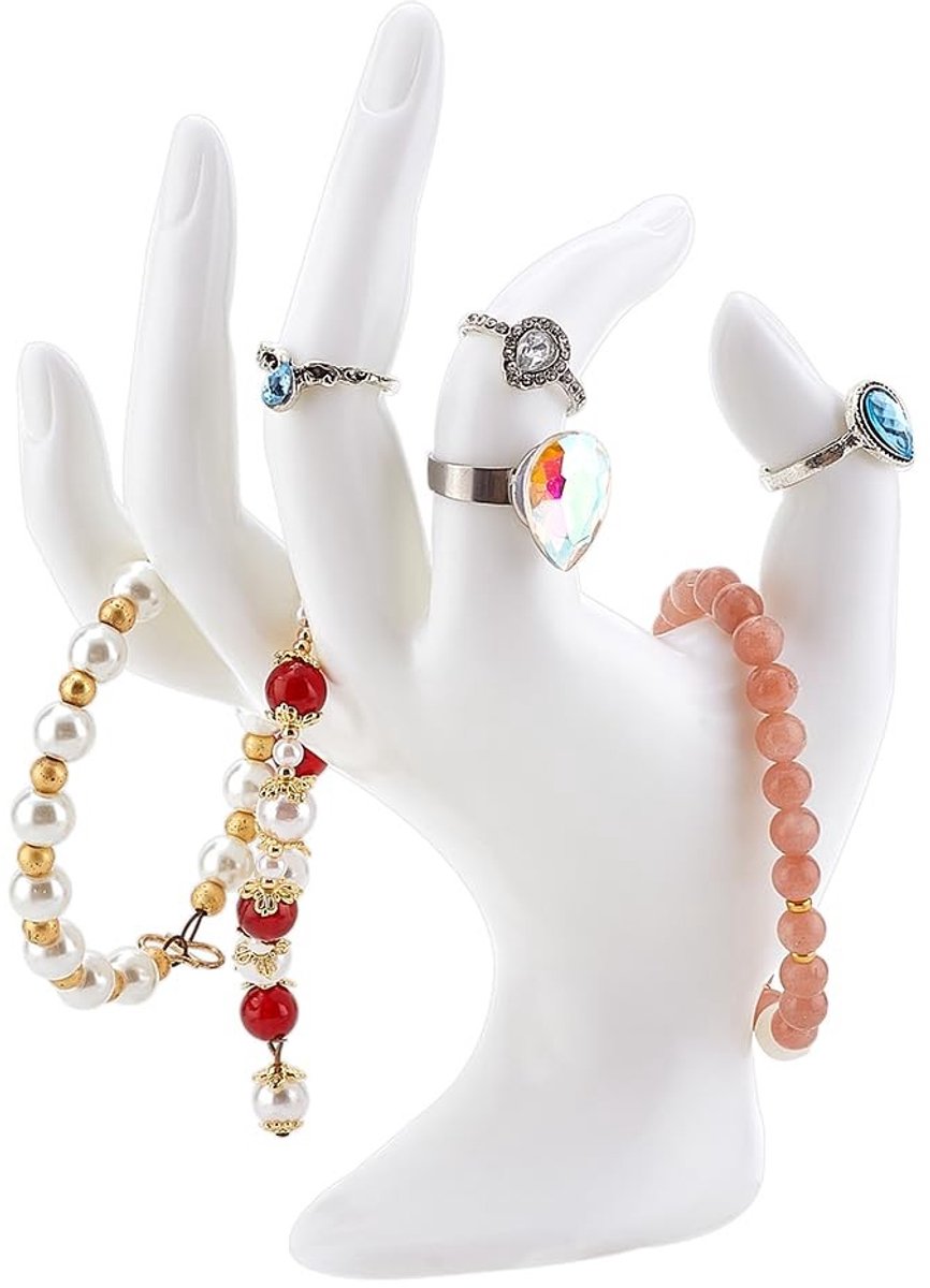 Omgoods - Witte Sieradenstandaard voor Ringen en Armbanden