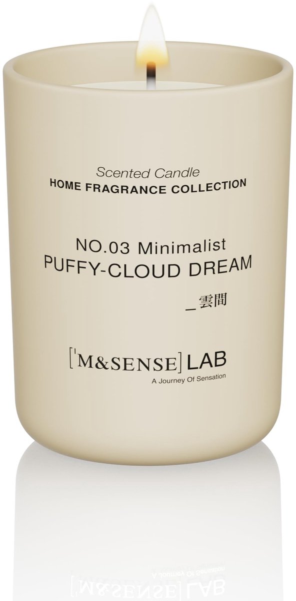 Omgoods - Natural Soy Wax Geurkaars 250g - Puffy-Cloud Dream Aroma voor Luxe Thuisdecoratie