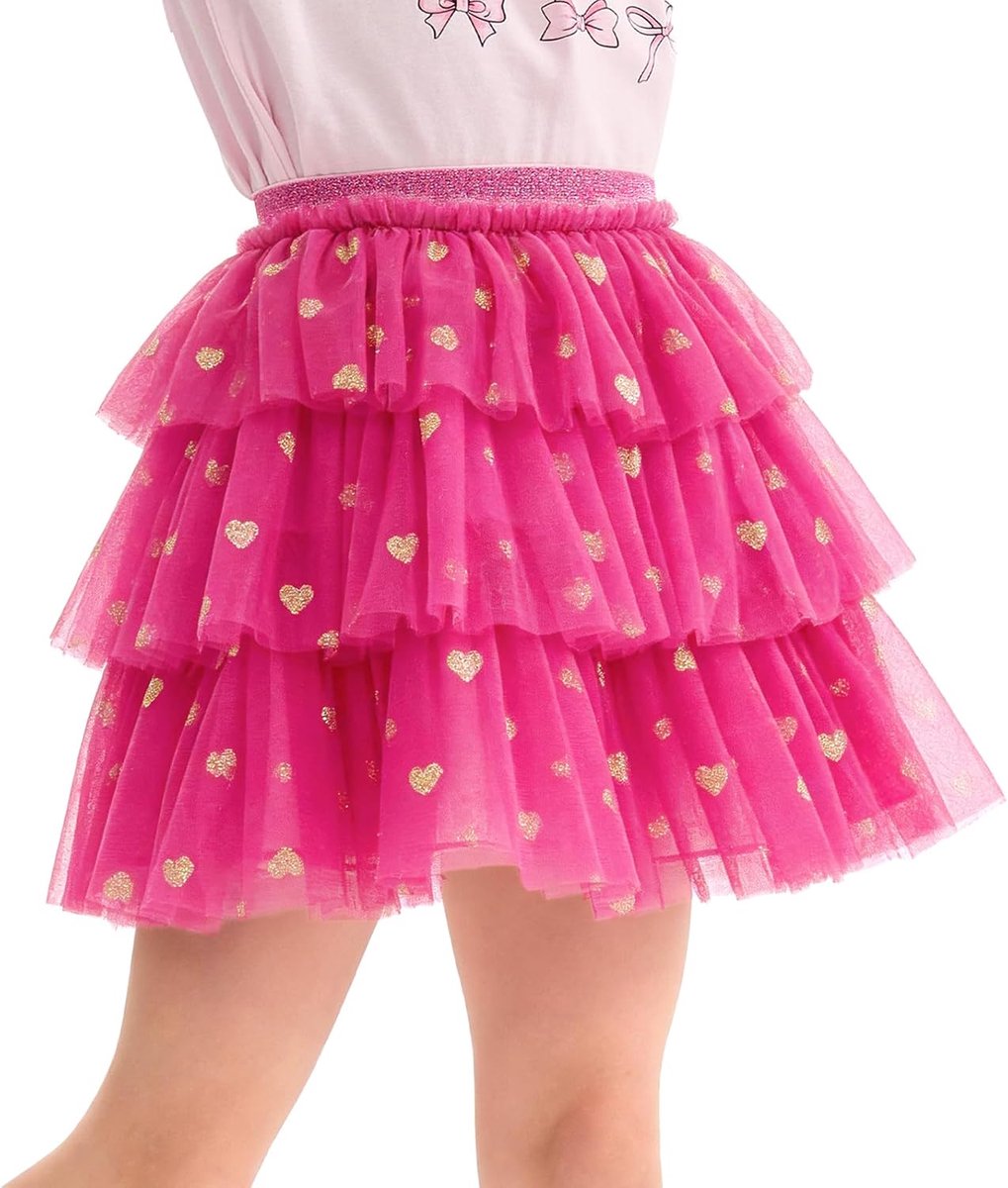 Tutu-rok voor meisjes, prinsessenrok van tule met 3 lagen, elastische