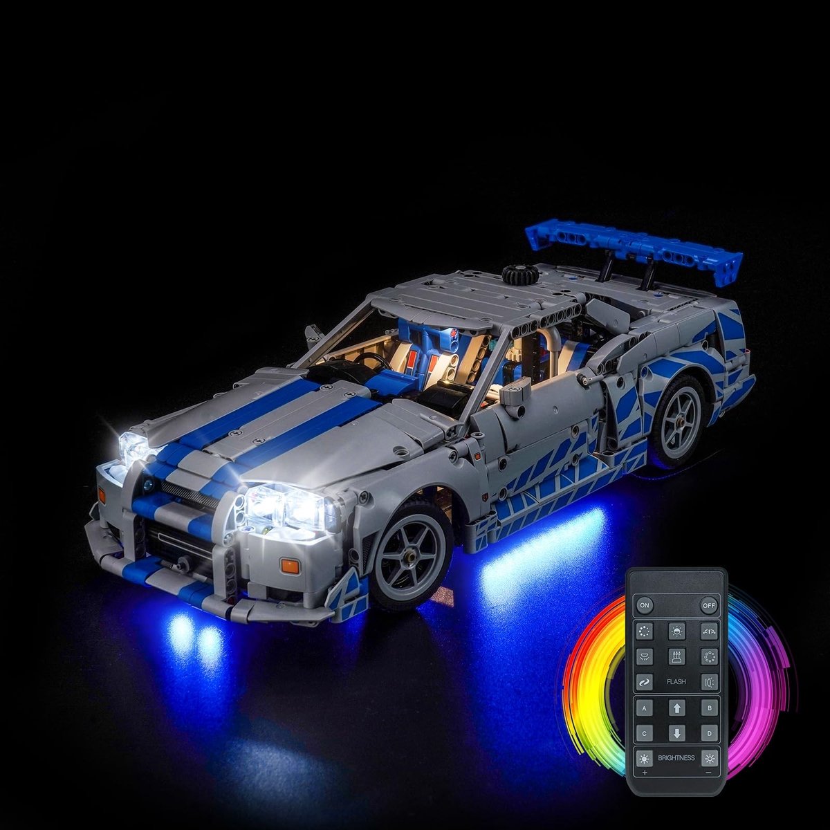 Omgoods - LED Verlichtingskit Geschikt voor Lego 42210 2 Fast 2 Furious Nissan Skyline GT-R (R34)