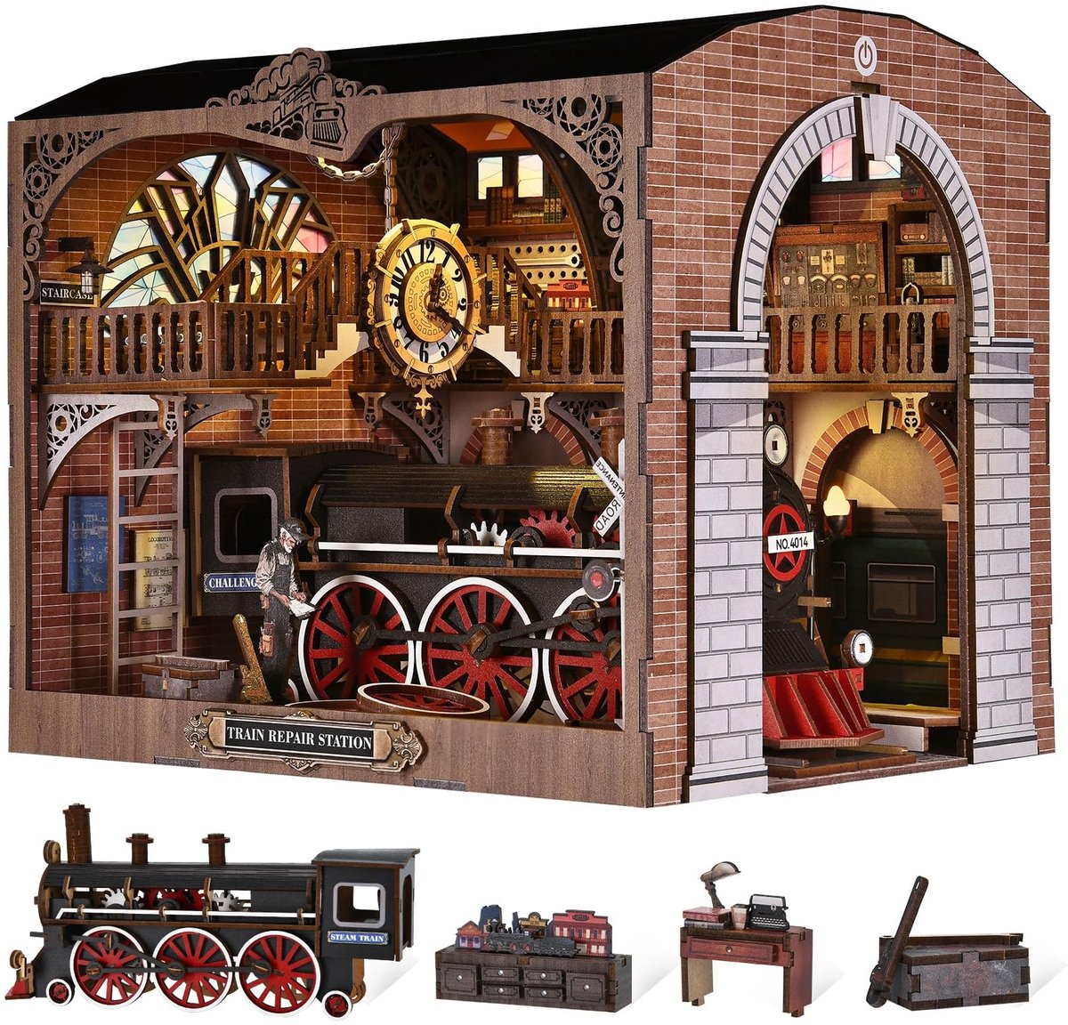 Omgoods - Book Nook Kit Miniatuur Huis voor Volwassenen - 3D Puzzel
