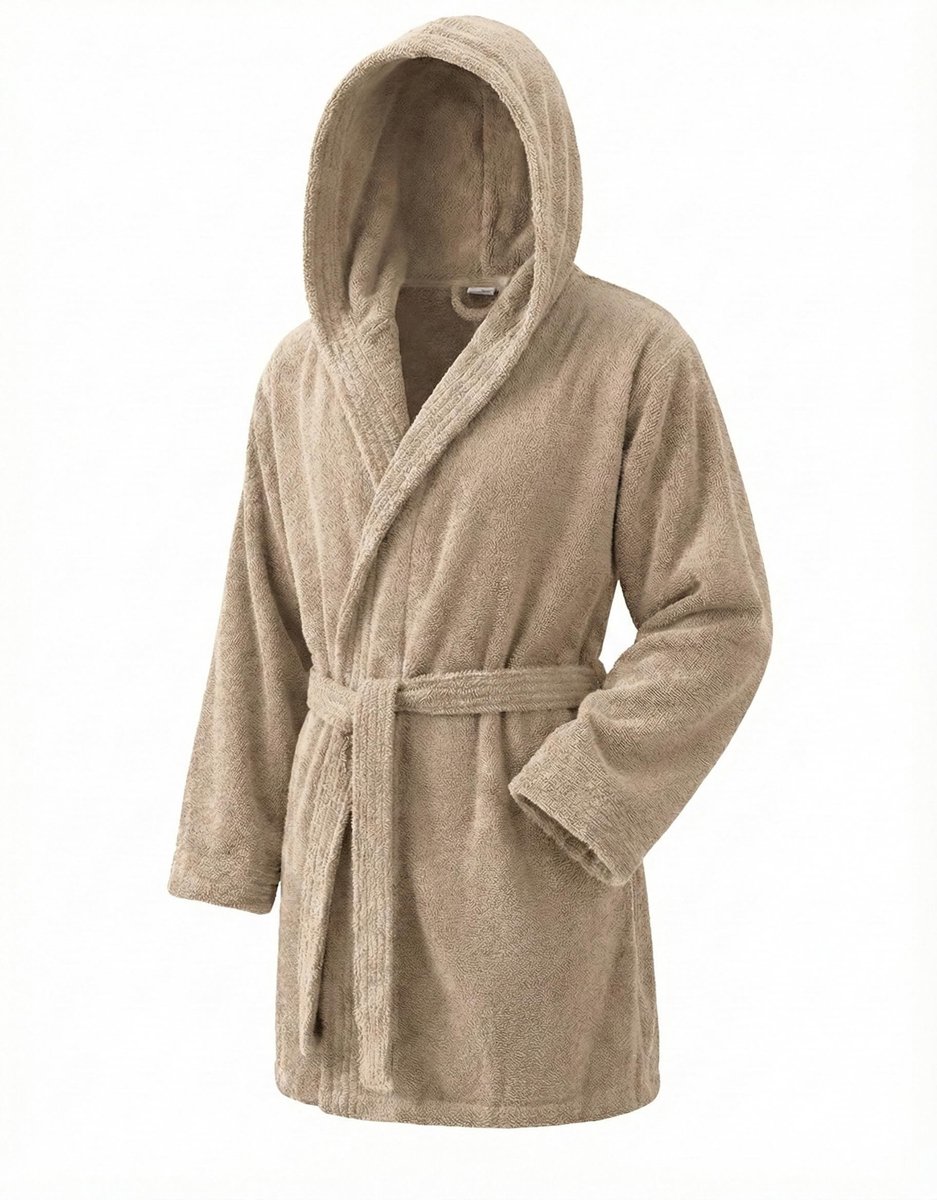 Omgoods - Unisex Badjas met Capuchon, 100% Katoen, 500 g/m², Ideaal voor Thuis