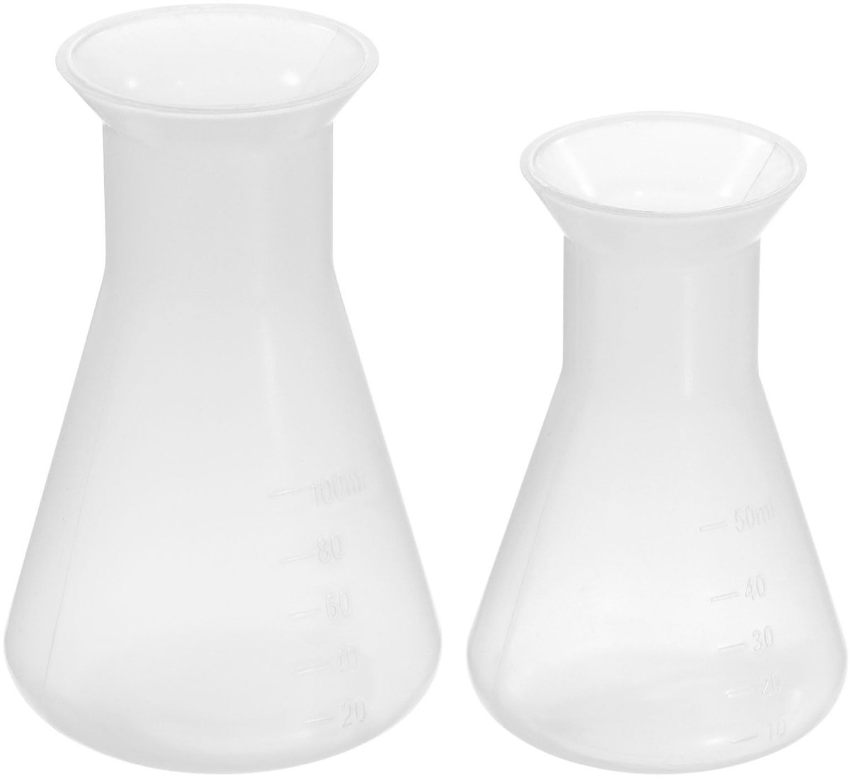 Omgoods - 1 Pack 50ml kunststof vials voor laboratoriumgebruik - Duidelijk type