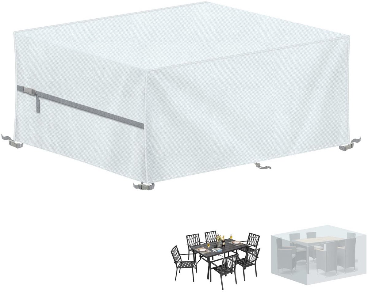 Omgoods - Tuinmeubelhoes 170x110x75cm - Waterdichte Oxford Stof met Winddichte Beveiliging